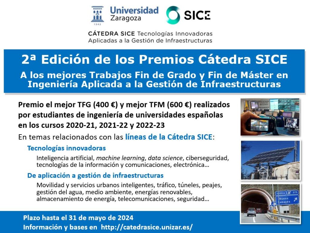 Condiciones 2º edición premio Cátedra SICE