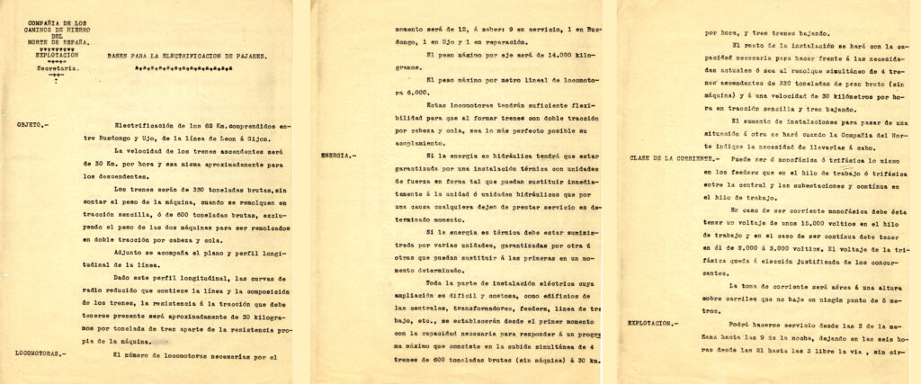 Bases Electrificación Pajares